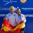 Las subcampeonas de Europa de tenis +55, Icíar Eraña (izda.) y Ana Almansa. Foto: Tennis Europe