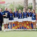 El equipo madrileño, ganador del Campeonato  de España FFAA Absoluto Femenino. Foto: Rfegolf